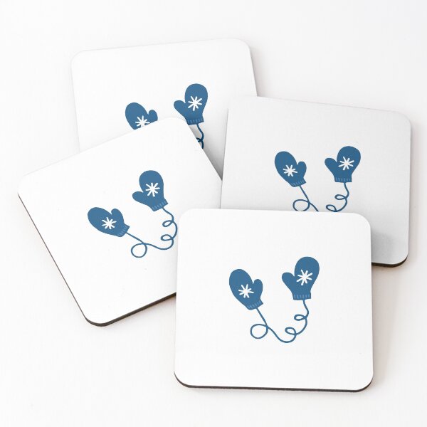 Item preview, Cute Blue Winter Mittens designed and sold by Aysel's Designs.