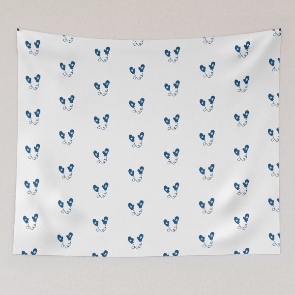 Item preview, Cute Blue Winter Mittens designed and sold by Aysel's Designs.