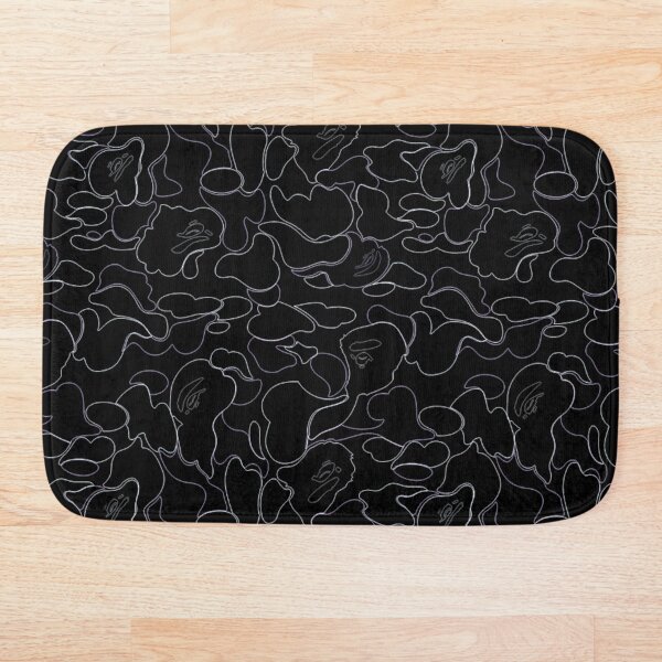 Black Bape Camo Bath Mat
