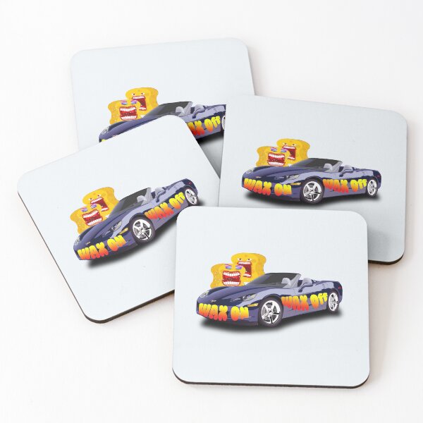 Item preview, Karate Kid Mr Miyagi Quote Wax On Wax Off Blue Car  - Fun Cool Design designed and sold by bobla25.