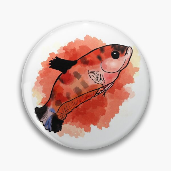Item preview, Watercolour - Female betta designed and sold by -abigaeljean-.