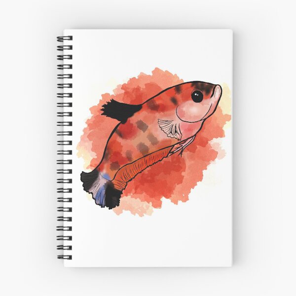 Item preview, Watercolour - Female betta designed and sold by -abigaeljean-.