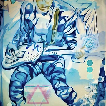 Artwork thumbnail, Blue Raspberry by jadenkaiart