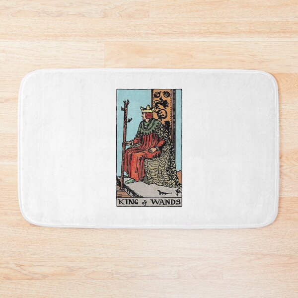 Item preview, King of Wands tarot card designed and sold by Blondshell.