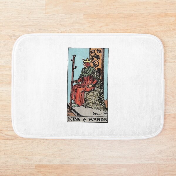 Item preview, King of Wands tarot card designed and sold by Blondshell.