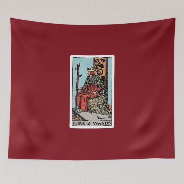 Item preview, King of Wands tarot card designed and sold by Blondshell.