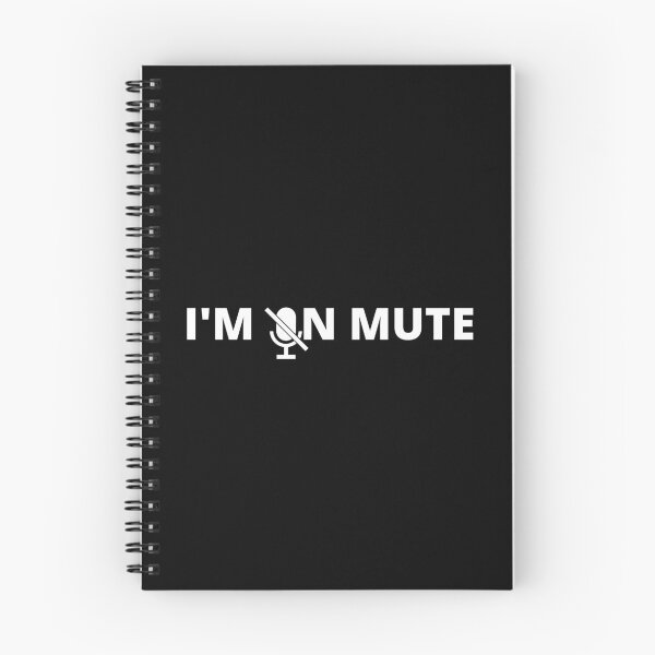 Item preview, I'm on mute - black background designed and sold by LeenDesign.
