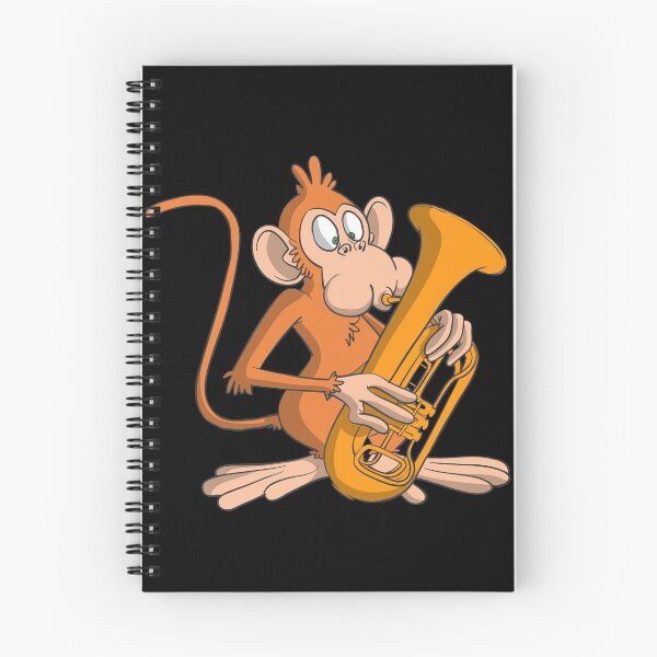 Item preview, Monkey plays tuba designed and sold by Monkey Ful.