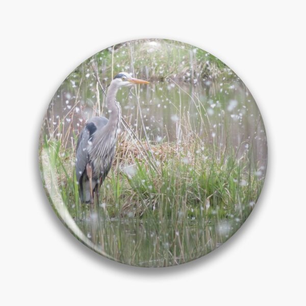Item preview, Wintery Great Blue Heron designed and sold by catrantula.