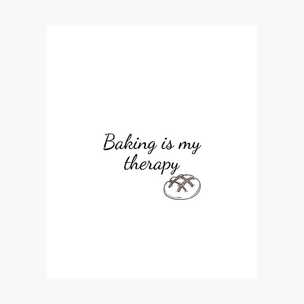 Item preview, Baking is my therapy designed and sold by TTP20.
