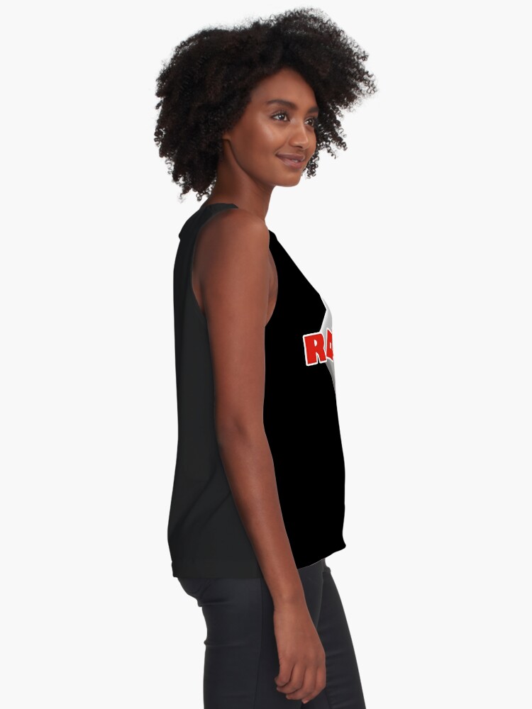 Roblox Logo Sleeveless Top By Zest Art Redbubble - afro long hair roblox
