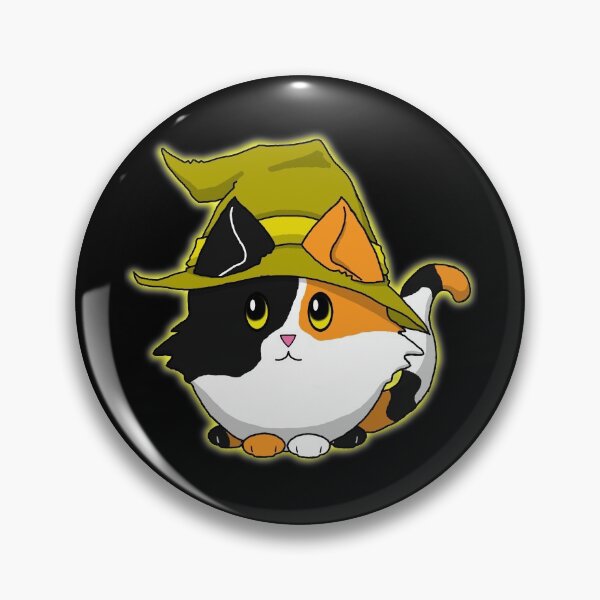 Item preview, Cute n Fluffy - Yellow Kitty Witch designed and sold by Katrina Montgomery.