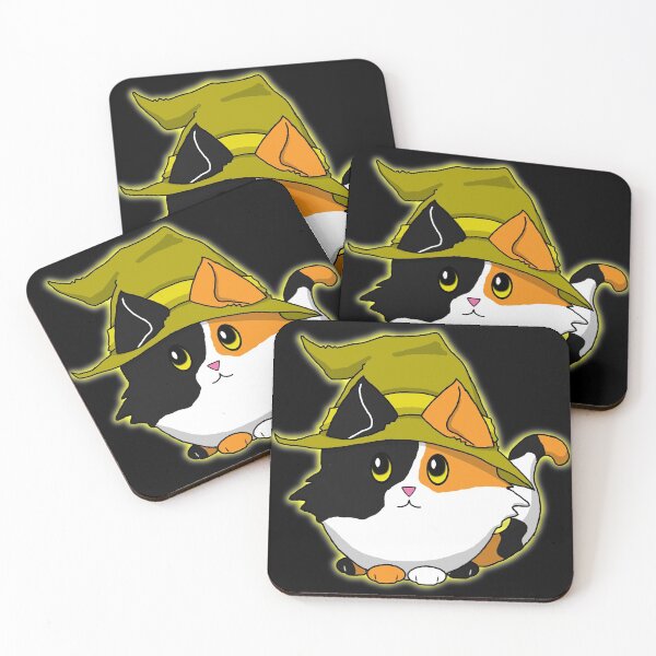 Item preview, Cute n Fluffy - Yellow Kitty Witch designed and sold by Katrina Montgomery.