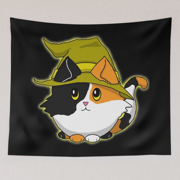 Item preview, Cute n Fluffy - Yellow Kitty Witch designed and sold by Katrina Montgomery.
