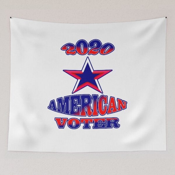 Item preview, Wacky & Fun Red White & Blue “2020 AMERICAN VOTER” Apparel & Accessories designed and sold by Joanenices.
