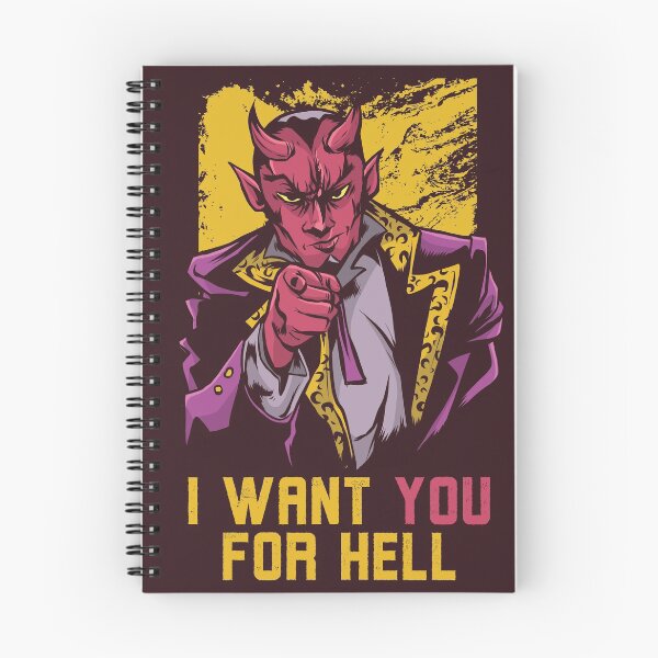 Item preview, I Want You for Hell | Funny Devil Uncle Sam Parody designed and sold by SLAG-Creative.