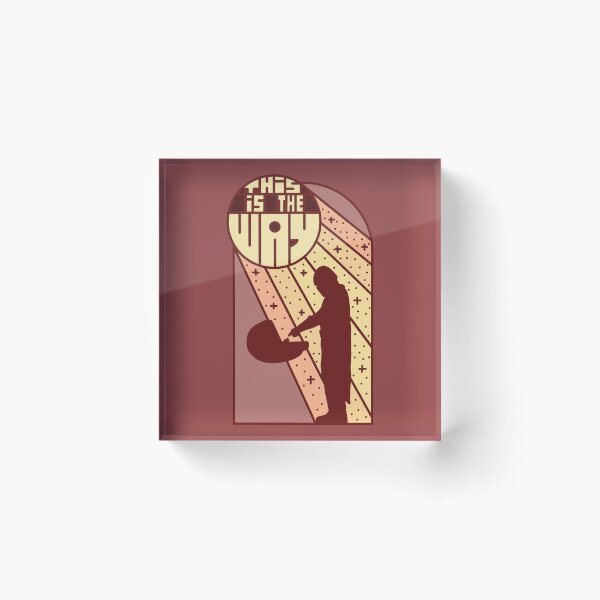 This Is The Way Dark Acrylic Block