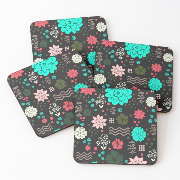 Item preview, old school decorative flowers designed and sold by vidyaroul.