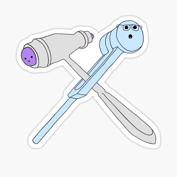 Item preview, Cute Reflex Hammer and Tuning Fork designed and sold by ArtKauHD.