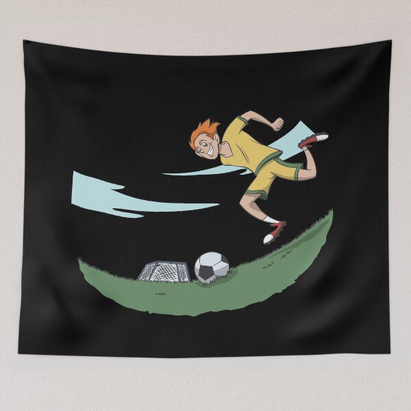 Item preview, Soccer on green grass with goal designed and sold by Monkey Ful.