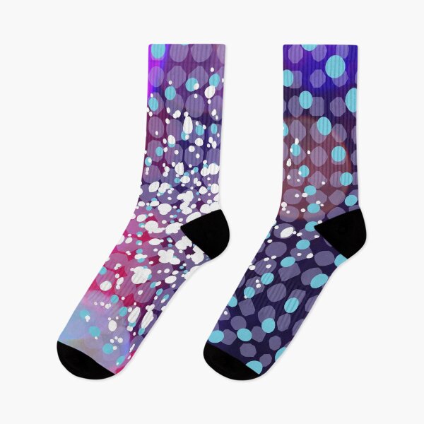 Item preview, Bokeh Blue Jewels Light Bubbles Polkadot Abstract Ombre Energy Waves  Modern Rainbow Vibes Aesthetic Designs Yoga designed and sold by Cymphonyskar.