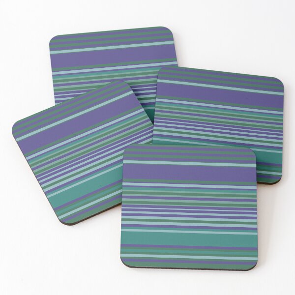 Item preview, Random Stripes - Dark Greens, Purples designed and sold by Whoopsidoodle.