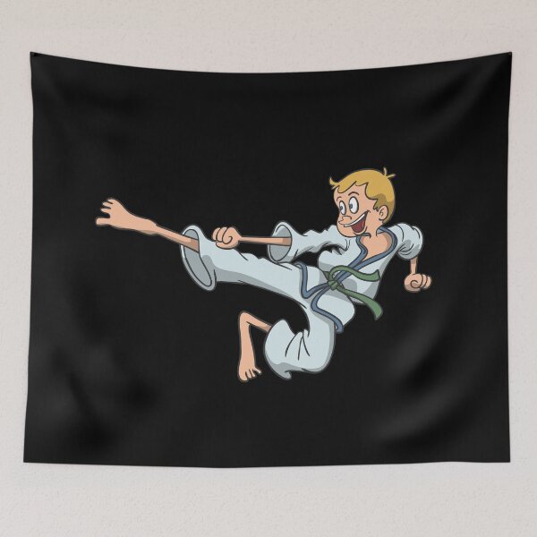 Item preview, Karate boy jumping kick for kids designed and sold by Monkey Ful.