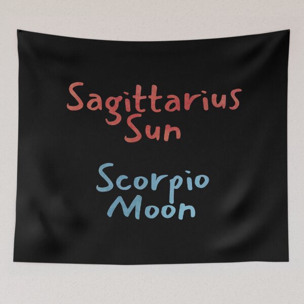 Item preview, Sagittarius Sun Scorpio Moon Text designed and sold by leomooncreates.