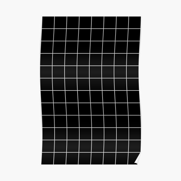 Grid - Black/White Poster