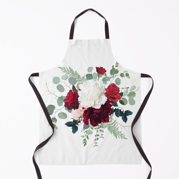 Item preview, Classic red roses, white and burgundy peony, pink hydrangea designed and sold by lavendertime.
