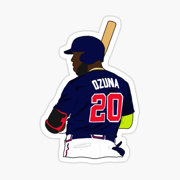 Marcell Ozuna Bravos Pegatina