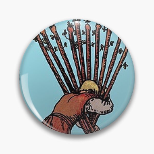 Item preview, Ten of Wands tarot card designed and sold by Blondshell.