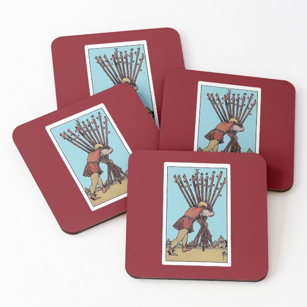 Item preview, Ten of Wands tarot card designed and sold by Blondshell.