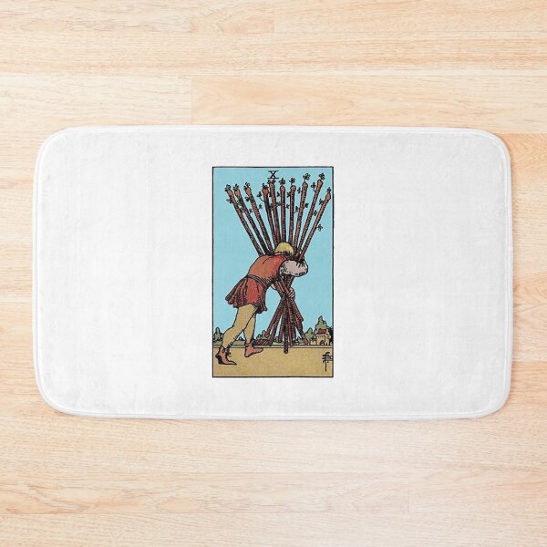 Item preview, Ten of Wands tarot card designed and sold by Blondshell.