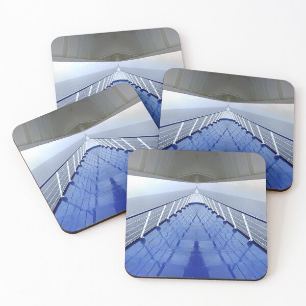 Item preview, Exterior blue floor of a cruise ship, shiny and wet, with balustrade, under  background of  sea  designed and sold by Flavio Vieri.