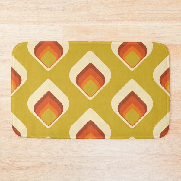 Item preview, Mid-Century Modern Goldenrod and Cream Tear Drop designed and sold by MonstersMashU.