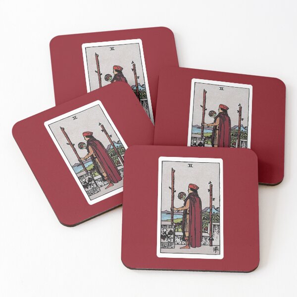 Item preview, Two of Wands tarot card designed and sold by Blondshell.