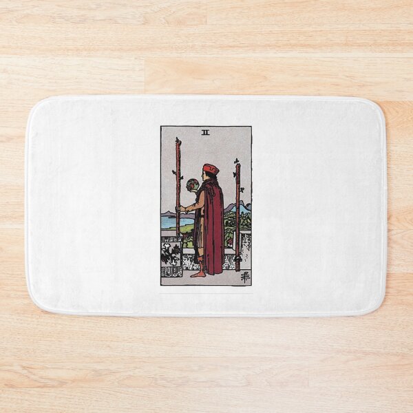 Item preview, Two of Wands tarot card designed and sold by Blondshell.
