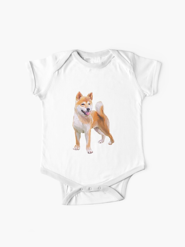Body Bebe Animal De Compagnie Chien Japonais Shiba Mignon Par Phrassom Redbubble