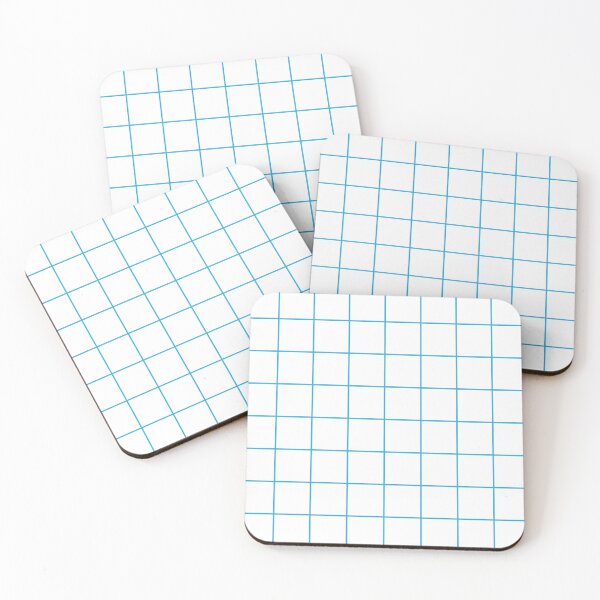 Item preview, Grid - White/Light Blue designed and sold by DionBlaster.