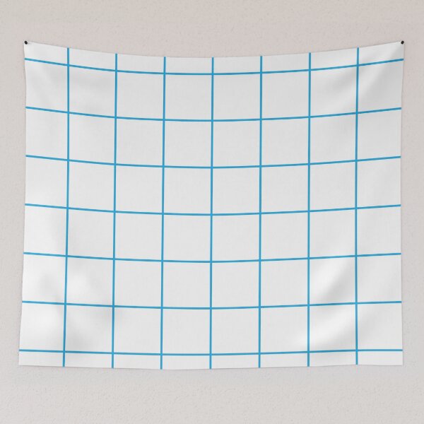 Item preview, Grid - White/Light Blue designed and sold by DionBlaster.