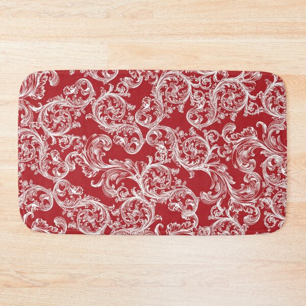 Item preview, Vintage Bohemian Art Floral Pattern - Red and White designed and sold by GDCdesigns.