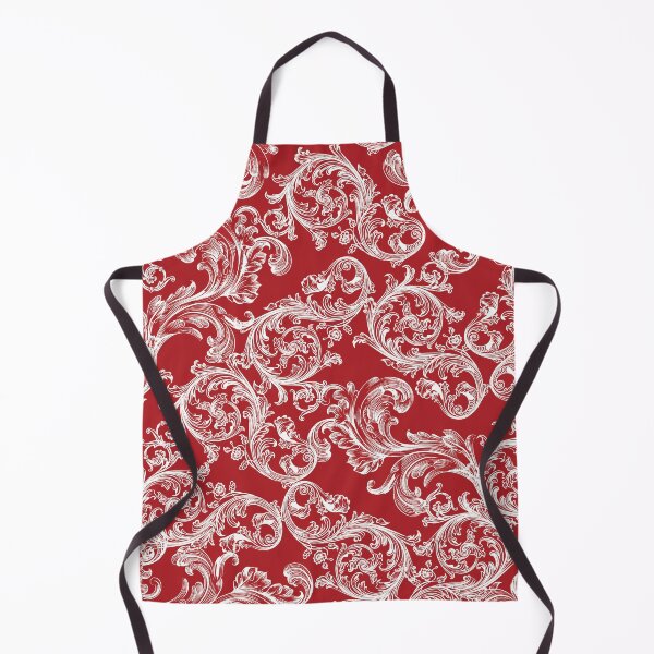 Item preview, Vintage Bohemian Art Floral Pattern - Red and White designed and sold by GDCdesigns.