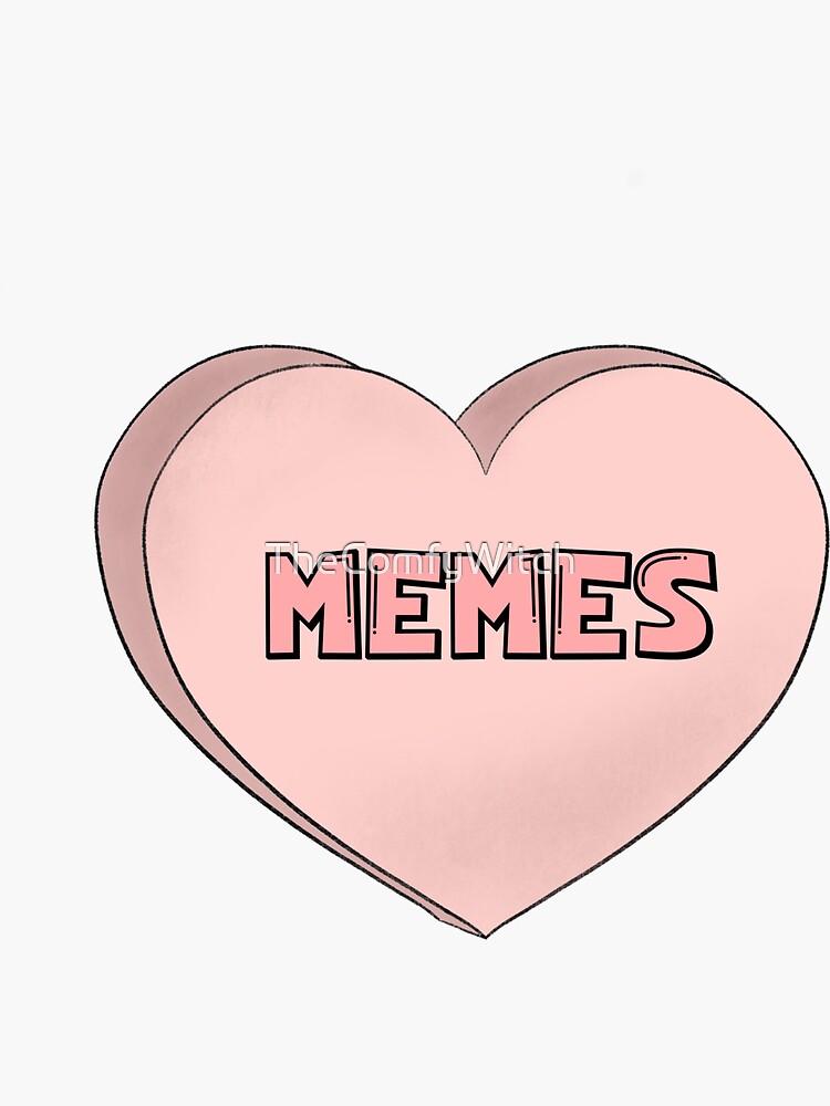 "Heart Memes" Sticker for Sale by Redbubble
