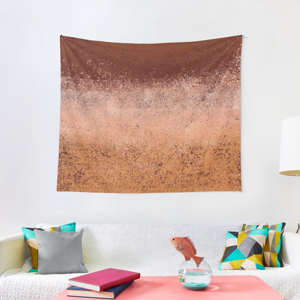 Warm Neutral Boho Terracotta Tapestry