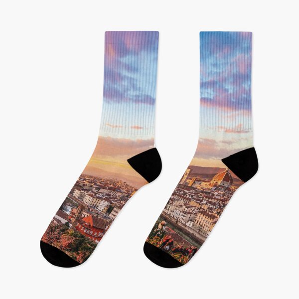 Artikelvorschau, Stadtlandschaft von Florenz bei Sonnenuntergang entworfen und verkauft von Vela Barrera.