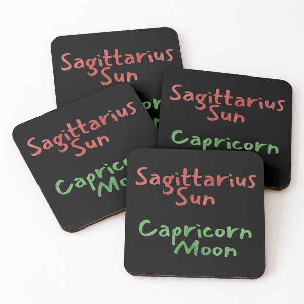 Item preview, Sagittarius Sun Capricorn Moon Text designed and sold by leomooncreates.