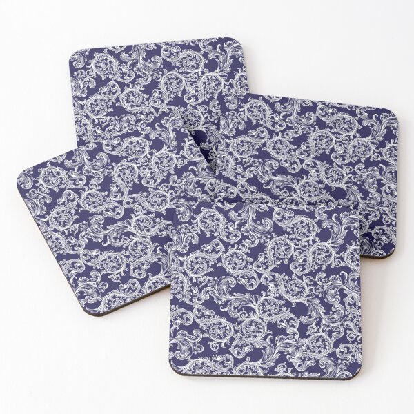 Item preview, Vintage Bohemian Art Floral Pattern - Blue and White designed and sold by GDCdesigns.