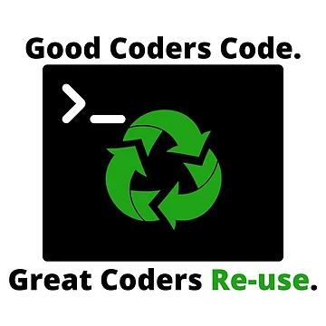 Aperçu de l'œuvre Bon code de codeurs Réutilisation de bons codeurs de KammilDesigns