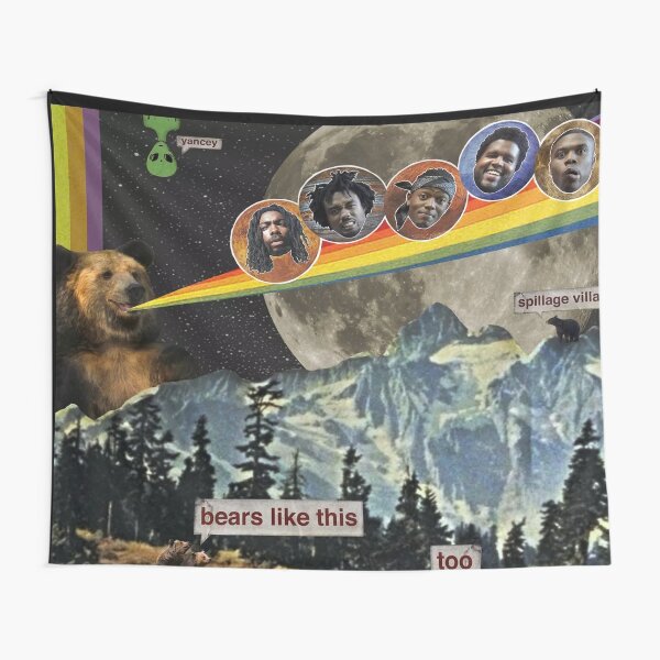 Spillage Village Album Cover - Spillagion - End of Daze - Baptize Tapestry